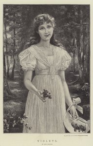 Violets by Otto Theodor Gustav Lingner